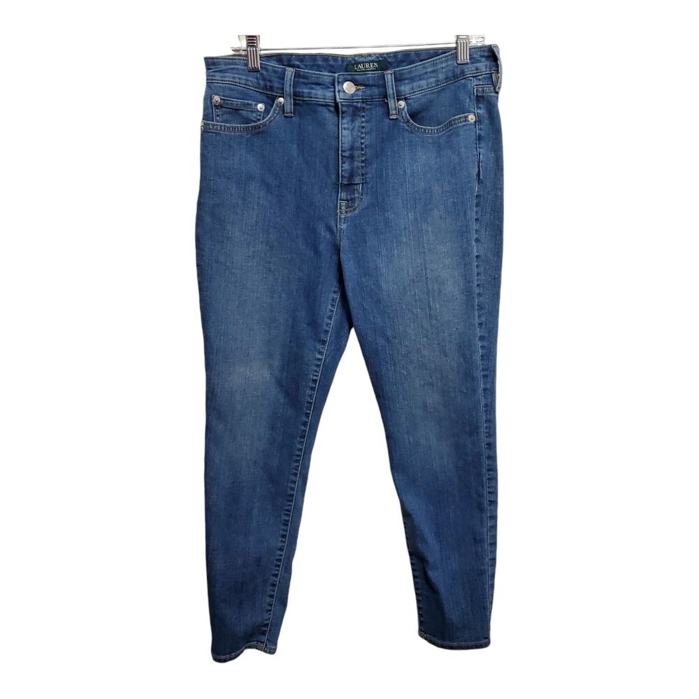 Lauren Ralph Lauren Jeans Womens Size 10 Classic Straight Leg Medium Wash Denim